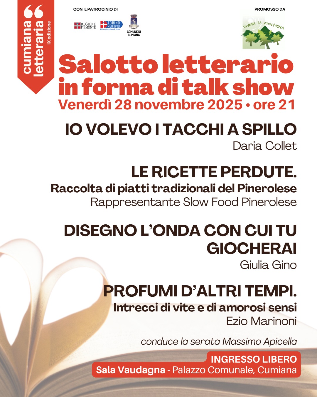 Venerdì 28 novembre Cumina è “Letteraria”