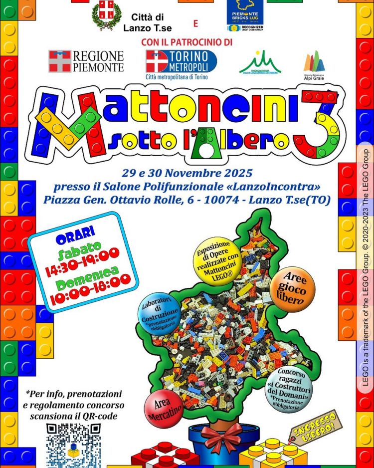 A Lanzo “Mattoncini sotto l’albero”, il 29 e 30 novembre