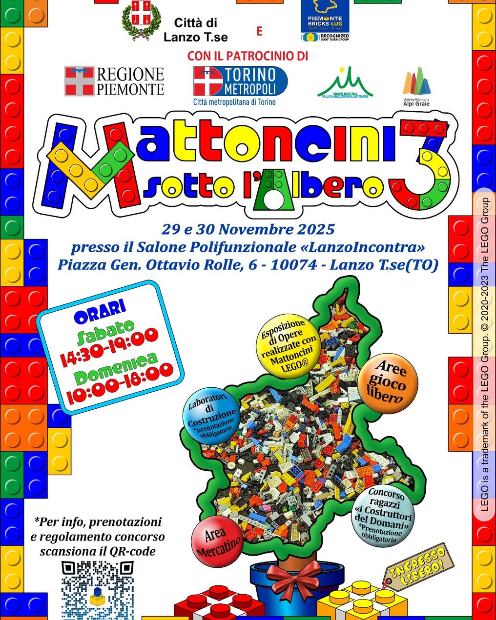 A Lanzo “Mattoncini sotto l’albero”, il 29 e 30 novembre A Lanzo “Mattoncini sotto l’albero”, il 29 e 30 novembre