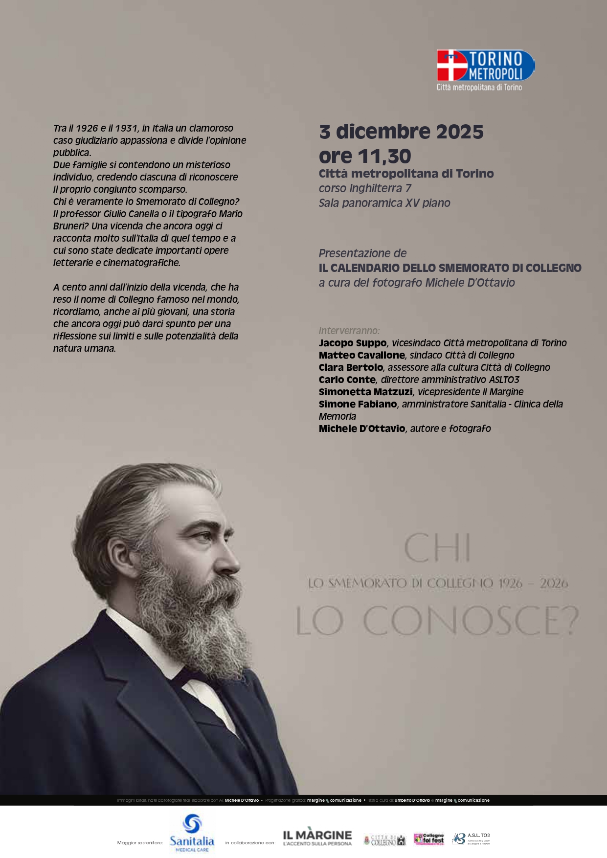 Un calendario per lo Smemorato di Collegno Un calendario per lo Smemorato di Collegno