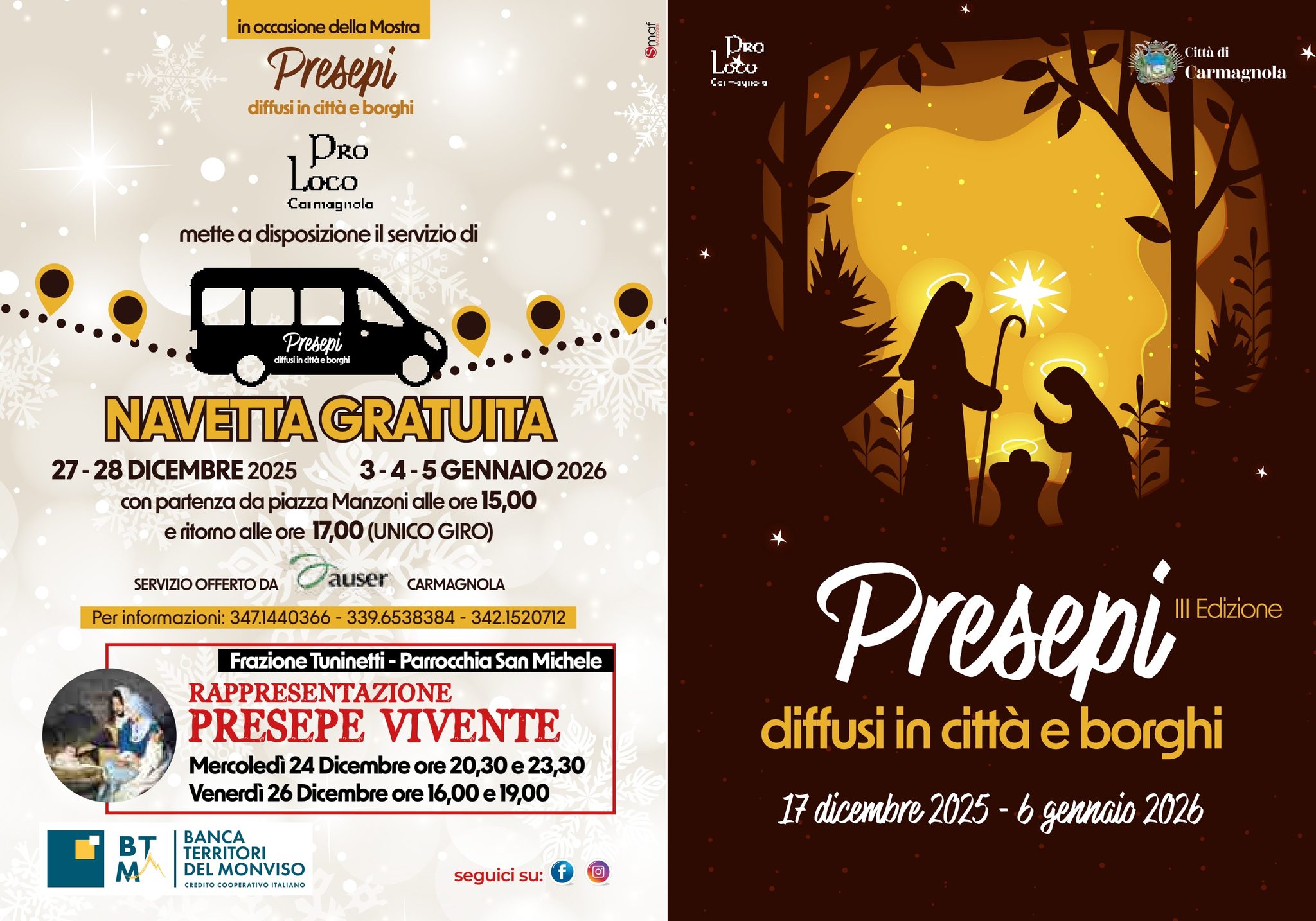 CARMAGNOLA – Terza edizione di Presepi diffusi