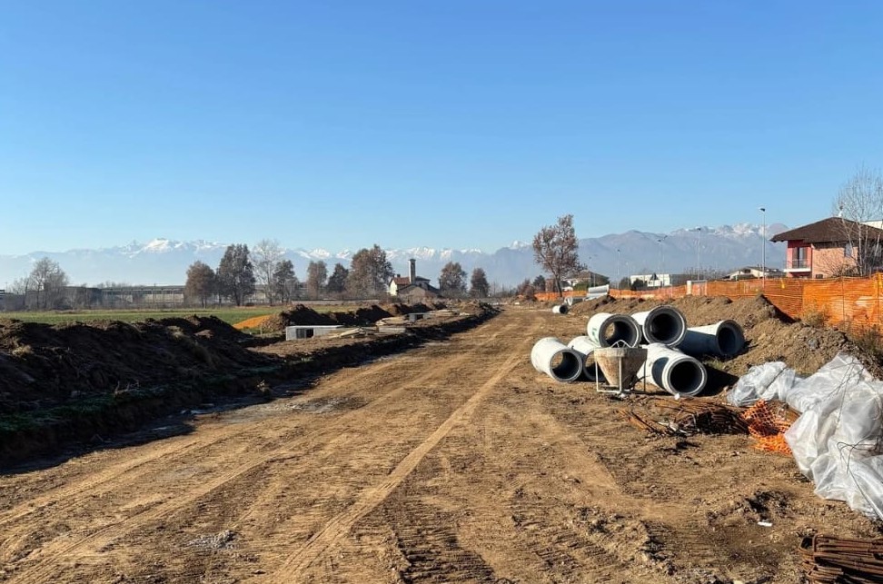 CANDIOLO – Proseguono i lavori per il nuovo argine de Chisola