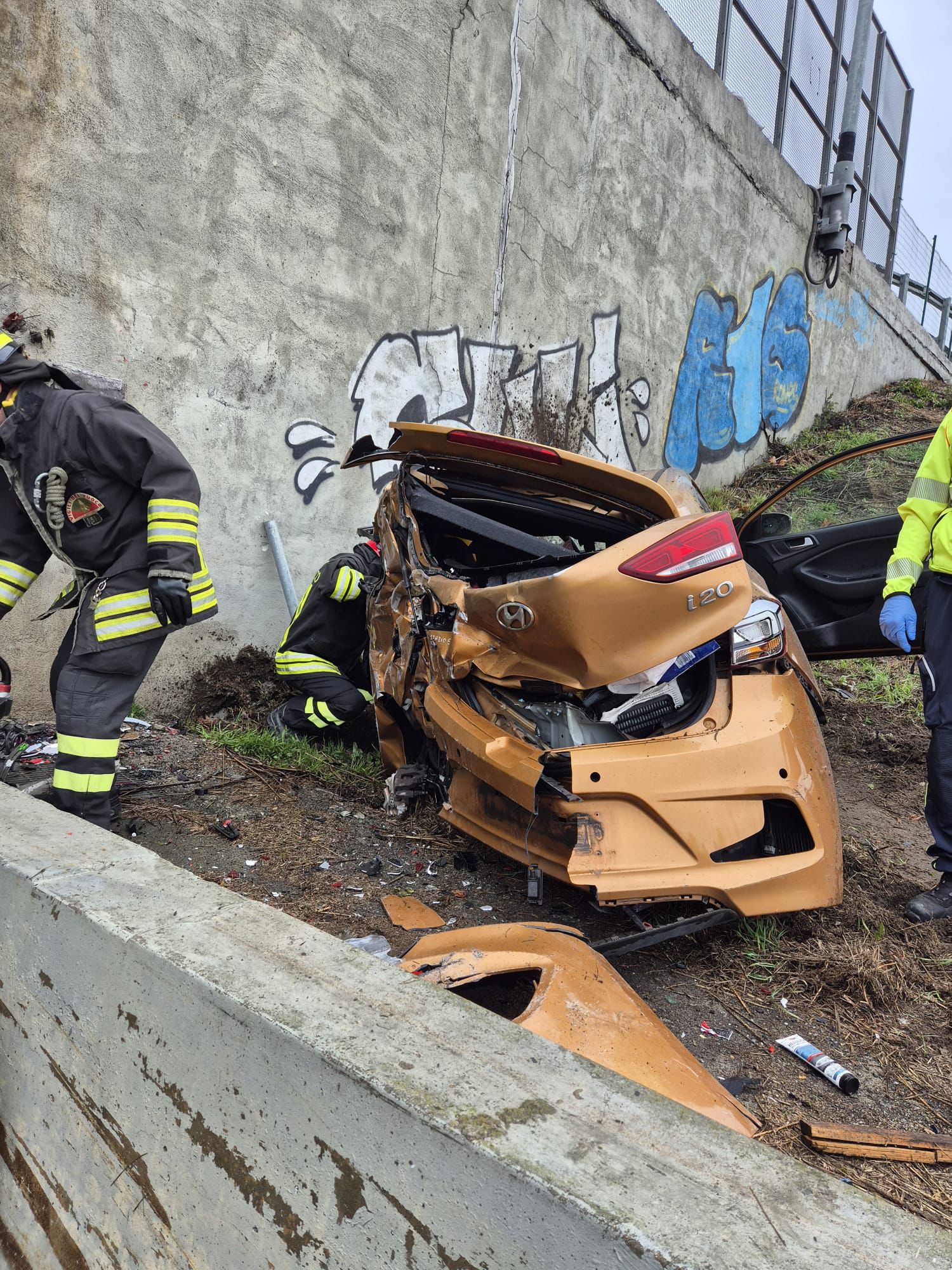 STUPINIGI – Incidente in tangenziale: un ferito