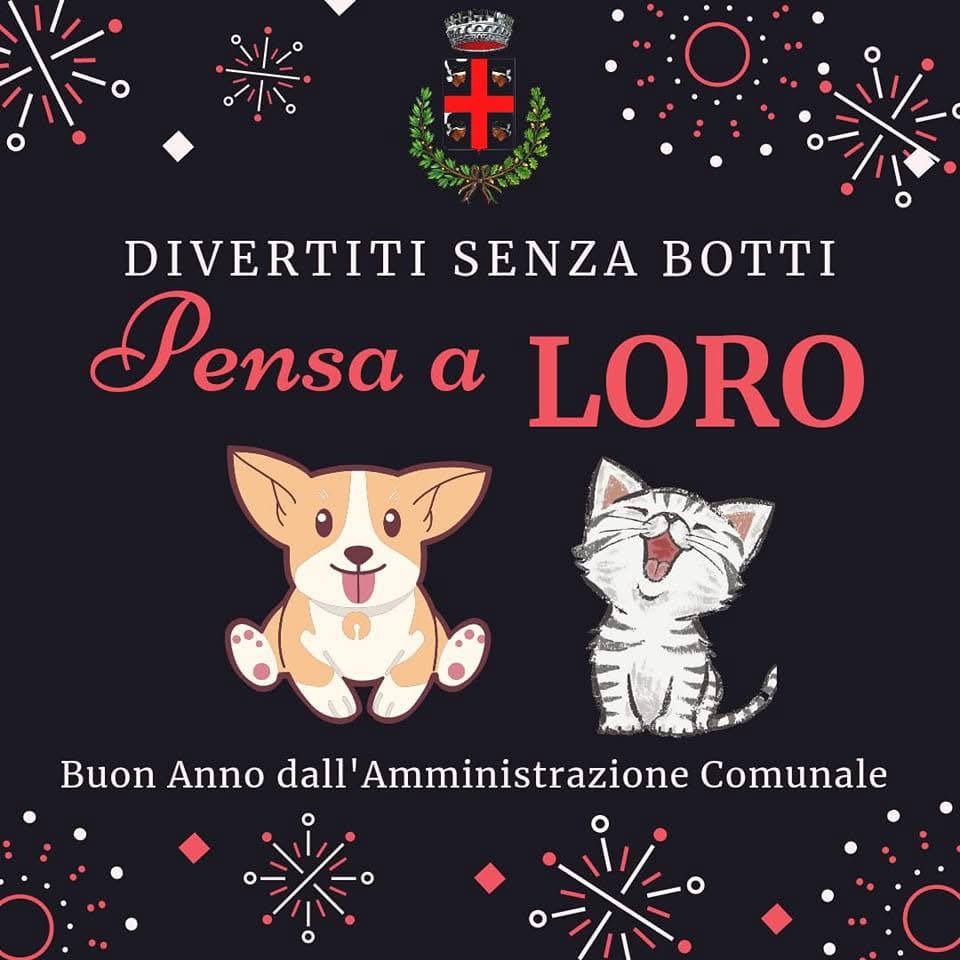 Ordinanza Trofarello – A Capodanno non sparare i petardi, «pensa a loro»
