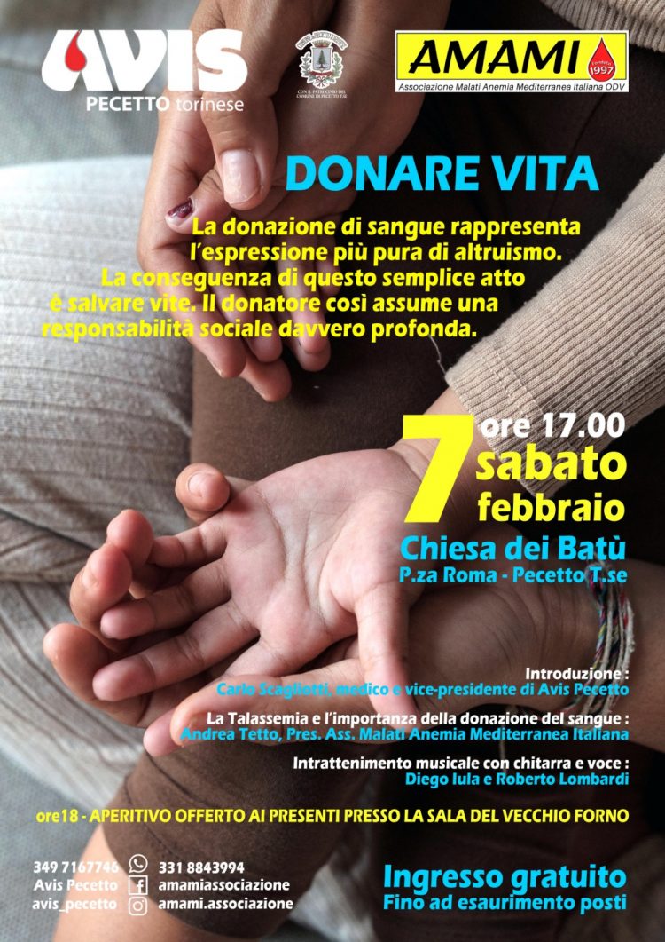 PECETTO –  Donare vita: un gesto semplice che salva vite