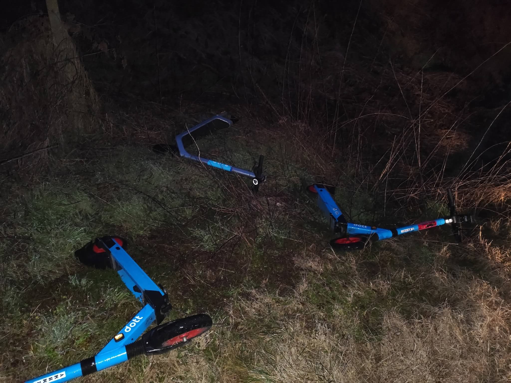 MONCALIERI – Monopattini nei fossati e contenitori di vernice abbandonati