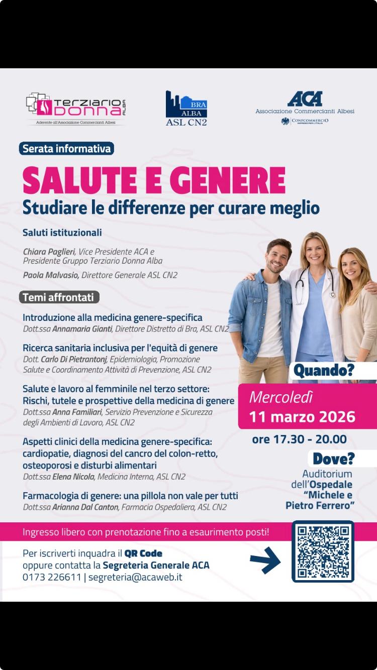 Incontro informativo sulla salute ad Alba