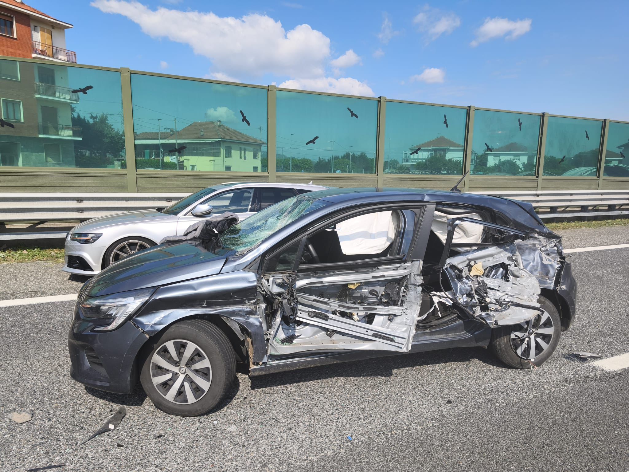 NICHELINO – Incidente in tangenziale: due feriti