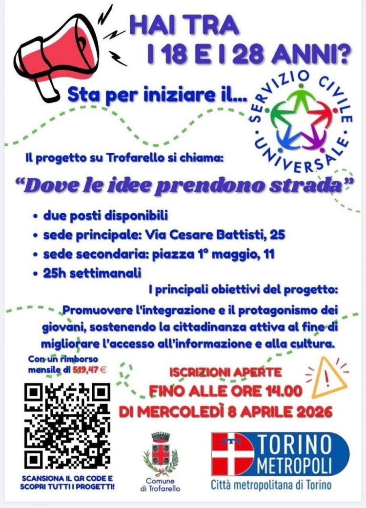 Servizio civile a Trofarello