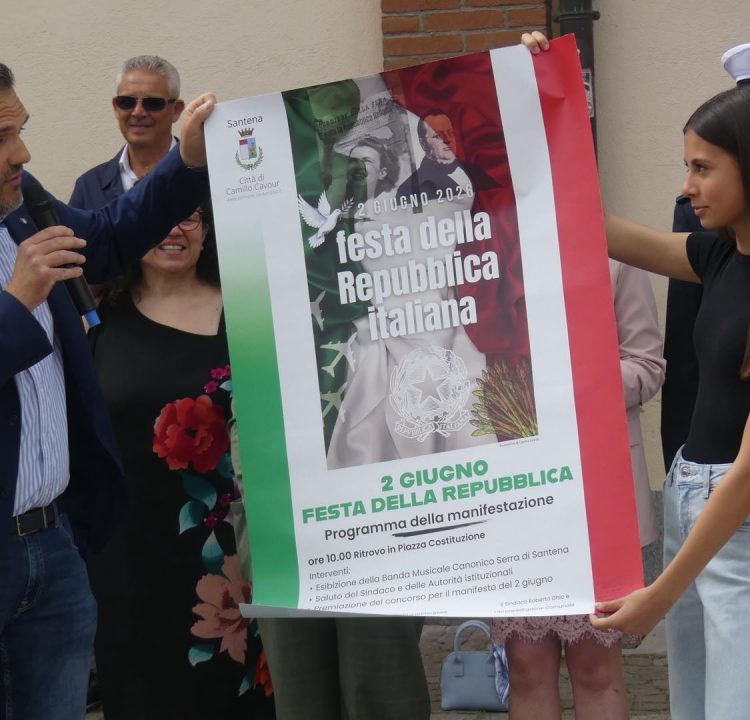 SANTENA – Per il 2 giugno un momento di celebrazione in piazza