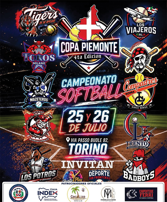 La 4a Copa Piemonte di softball pronta ad infiammare il diamante di via Passo Buole La 4a Copa Piemonte di softball pronta ad infiammare il diamante di via Passo Buole