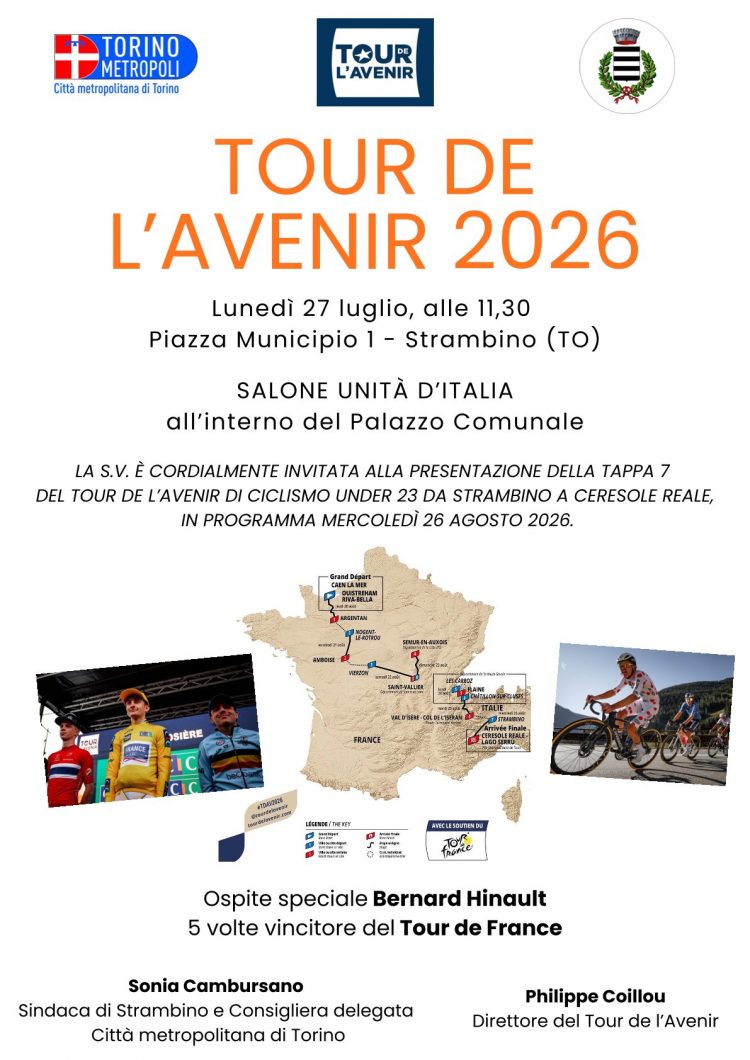 Gli appassionati del ciclismo si preparano al Tour de l’Avenir. Il 27 luglio la presentazione a Strambino