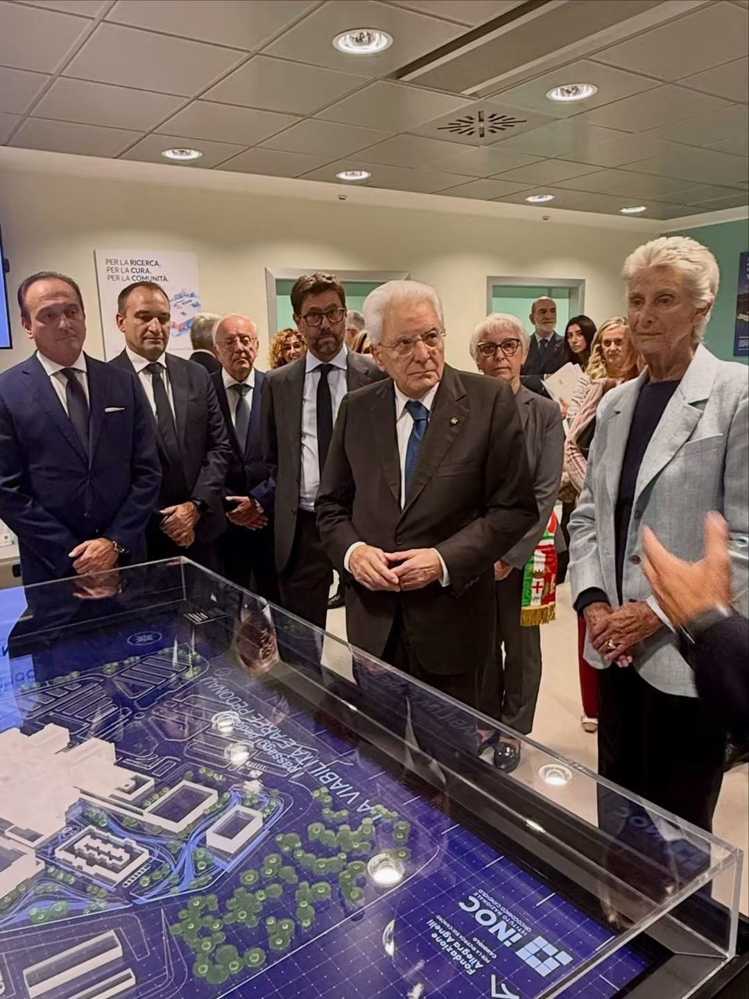 CANDIOLO – Il capo dello Stato in visita al centro tumori